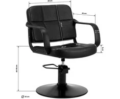 Activeshop Kirpyklos kėdė Hair System Komodo juodas