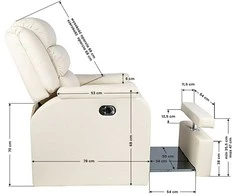 Activeshop Pedikiūro krėslas FOTEL SPA PEDICURE HILTON CREAM