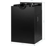 Activeshop Kirpyklos plautuvė Gabbiano 5023 Juodas