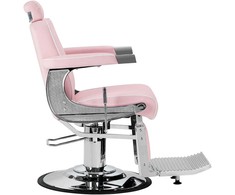 Activeshop Rožinė Kirpyklos barberio kėdė Gabbiano Visionerio Rožinė and Chrome