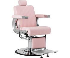 Activeshop Rožinė Kirpyklos barberio kėdė Gabbiano Visionerio Rožinė and Chrome
