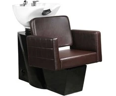 Activeshop Kirpyklos plautuvė GABBIANO PROFESSIONAL HAIRWASHER CHAIR ANKARA Juodas BASE BROWN SEAT
