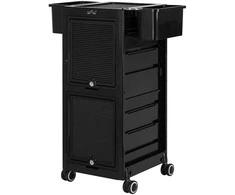 Activeshop Kirpėjo vežimėlis GABBIANO HAIRDRESSER HELPER 68C Juodas