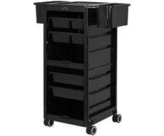 Activeshop Kirpėjo vežimėlis GABBIANO HAIRDRESSER HELPER 68B Juodas
