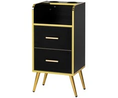Activeshop Kirpėjo reikmenų spintelė Gabbiano Trix Gold Juodas