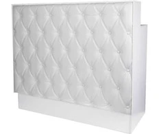 Activeshop Registratūros stalas GABBIANO RECEPTION DESK PEARL Baltas