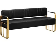 Activeshop Gabbio Avila laukiamojo sofa, aukso ir juodos spalvos