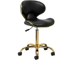 Activeshop Kosmetologinė meistro kėdutė Gabbiano Q-4599G Gold Juodas