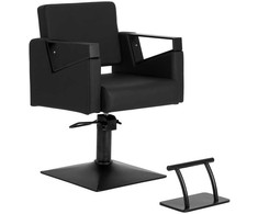 Activeshop Fotel fryzjerski Hair System Duplex Noir juoda