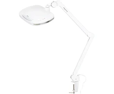 Activeshop Kosmetologinė LED lempa su lupa ir stalviršio spaustuvu Elegante 6030 3D, balta