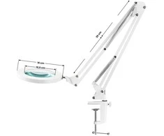 Activeshop Kosmetologinė LED lempa su lupa GLOW 308 7D 10W Baltas