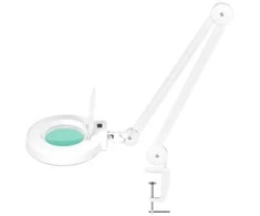 Activeshop Kosmetologinė LED lempa su lupa 5D 12W Baltas (tvirtinama prie stalo)