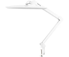 Activeshop LED darbo lempa su stalviršio spaustuvu Elegante, balta