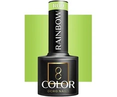 Activeshop Hibridinis nagų lakas Ocho Nails Color Rainbow, R09 žalia, 5 g