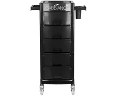 Activeshop Kirpėjo vežimėlis GABBIANO HAIRDRESSER HELPER FT65-A Juodas
