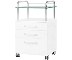 Activeshop Kosmetologinis vežimėlis 6050 Baltas