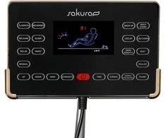 Activeshop Masažinis krėslas Sakura Luxury 808 Juodas and rusvai gelsvas