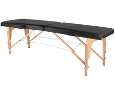 Activeshop Sulankstomas masažo stalas Wood Comfort, juodas