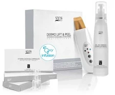 Activeshop Syis urządz. Dermo Lift&amp;Peel skin scrubber auksinė szpatuła + kosmetyki Syis