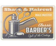 Plakatas Activeshop Barberio dekoratyvinė lentelė B001