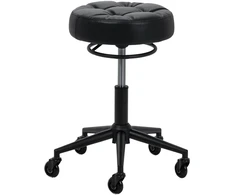 Activeshop Kirpėjo meistro kėdutė Gabbiano D054, juoda su juodu pagrindu
