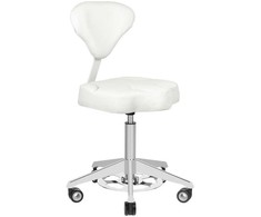 Activeshop Kosmetologinė meistro kėdutė AZZURRO BUMP-UP Baltas