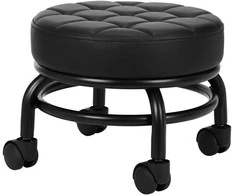 Activeshop Kojų atrama - pedikiūro taburetė 28cm Juodas