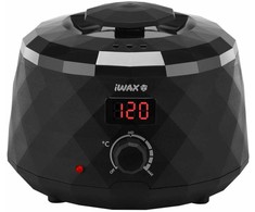 Vaško šildytuvas su ekranu iWAX DIAMOND 400ml, juodos spalvos