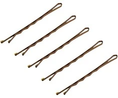 Activeshop Kirpėjo plaukų smeigtukai 120 vnt.,6 cm aukso spalvos