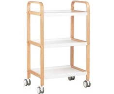 Activeshop Kosmetologinis vežimėlis BEAUTY WOOD