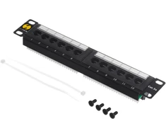 NETRACK 104-14 patch panel 10colių 12-jungtys kat. 5e UTP