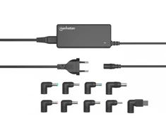 Nešiojamojo kompiuterio maitinimo adapteris Manhattan MANHATTAN Nešiojamas kompiuteris-įkroviklis 65W AC 9 Stecker