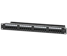 Intellinet 721035 Patch Panel Rack 19" 1U 24 porty RJ45 Cat6 UTP