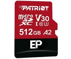 Patriot Memory EP A2 atminties kortelė 512 GB Micro SDXC V30 U3 Class 10 (PEF512GEP32MCX)