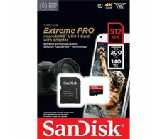 Atminties kortelė Sandisk Extreme Pro 512GB microSDXC UHS-I