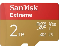 Atminties kortelė „SanDisk Extreme Micro SDXC UHS-I“ kortelė, kurios skaitymo greitis siekia iki 240 MB/s, o įrašymo greitis – iki 140 MB/s, su adapteriu, EAN: 619659208738