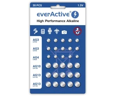 Mygtukinės Baterijos - EverActive 30 Vnt.