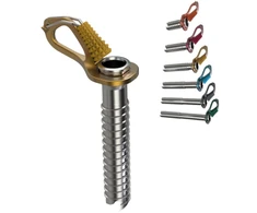 Blue Ice Mėlyna Śruba lodowa Mėlyna Ice Aero Ice Screw 13 cm - yellow