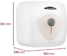 Ariston elektrinis vandens šildytuvas 15 l, 1,2 kW, montuojamas virš praustuvo, Dune RS 3100854