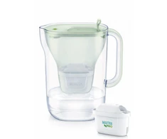 Vandens filtravimo ąsotis BRITA Style Eco 2.4L, žalios spalvos su 2x MAXTRA PRO filtrais