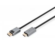 Digitus Kabelio adapterio ekrano prievadas – hdmi 4k 30hz dp/hdmi m/m 3m