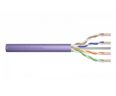 Assmann Electronic DIGITUS Montavimo kabelis cat.6 U/UTP Dca vientisas laidas AWG 23/1 LSOH 50m violetinis