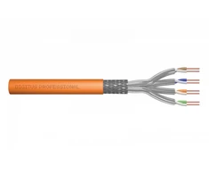 Assmann Electronic DIGITUS Montavimo kabelis kat.7 S/FTP Dca vientisas laidas AWG 23/1 LSOH 50m oranžinis folija