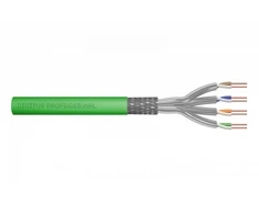 Assmann Electronic DIGITUS Montavimo kabelis cat.8.2 S/FTP Dca vientisas laidas AWG 22/1 LSOH 50m žalias folija