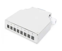 Digitus Assmann DIN GELEŽINKELIŲ GELEŽINKELIŲ DĖŽUTĖ 8 LC / DX KOUPLORIAMS