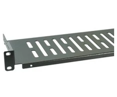 EFB lentyna 19" EFB-Elektronik spintelei 250mm, 1U, perforuota, juoda