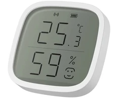 Išmanusis bevielis patalpos temperatūros ir drėgmės jutiklis, ZigBee, baltas, TUYA, Smart Life, Extralink