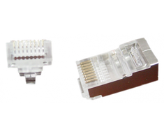 GEMBIRD LC-PTF-01/10 Gembird Universalus praėjimo modulinis FTP kištukas 8P8C, 10 vnt., tvirtas ir suvytas