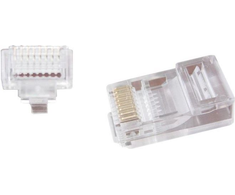 GEMBIRD LC-PTU-01/10 Gembird Universalus praėjimo modulinis UTP kištukas 8P8C, 10 vnt., suteptas ir suvytas