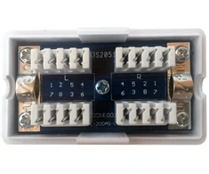GEMBIRD NCA-LSAS6-01 Gembird RJ45/RJ45 in-line jungtis cat.6, LSA (Krone), FTP, ekranuotas, sidabrinis